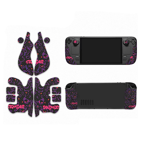 Gengar Decal Skin för Steam Deck - Handhållen Controller Version