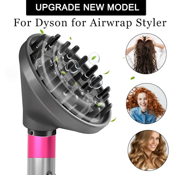 Diffuser til Curls Dyson Airwrap HS01/05 Grey Grey