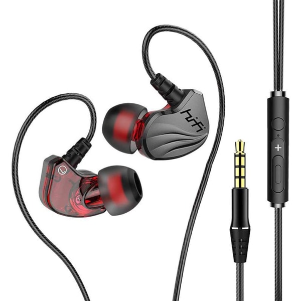 In-ear-hörlurar 3.5 mm med volymkontroll - Grå 0e80 | Fyndiq