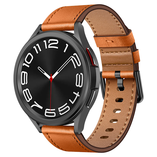 Premium Läder Klockarmband för Samsung Galaxy Watch Brun 20 mm