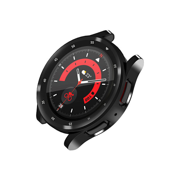 TPU beskyttende etui med skaladesign til Samsung Galaxy Watch 5 Pro Sort