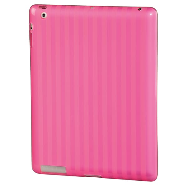HAMA iPad-cover Stribet lyserød passer til iPad2,3,4