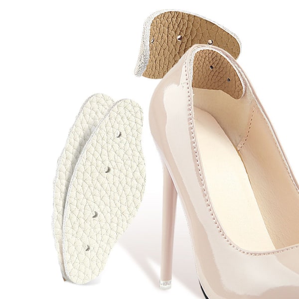 Hälfoder i läder (2 par) Beige