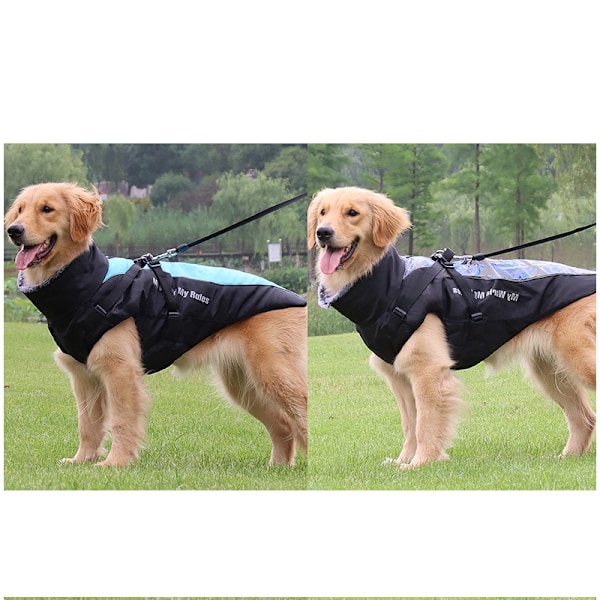Klassisk grå hunde vinterfrakke 4XL