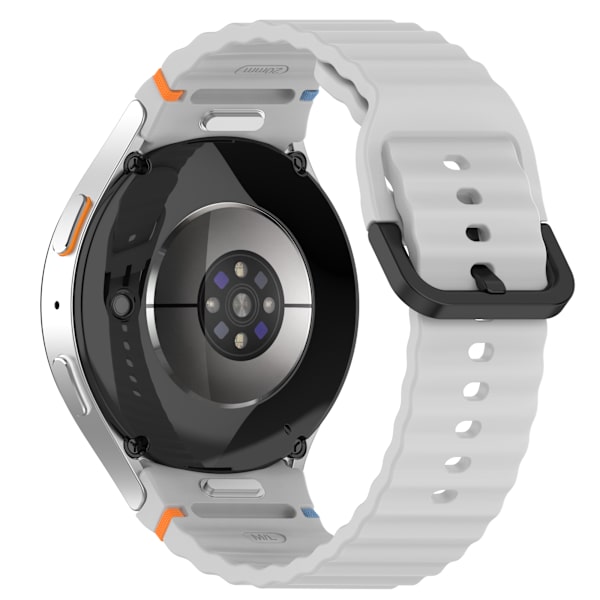 Snyggt silikonarmband för Samsung Galaxy Watch 7 Ljusgrå