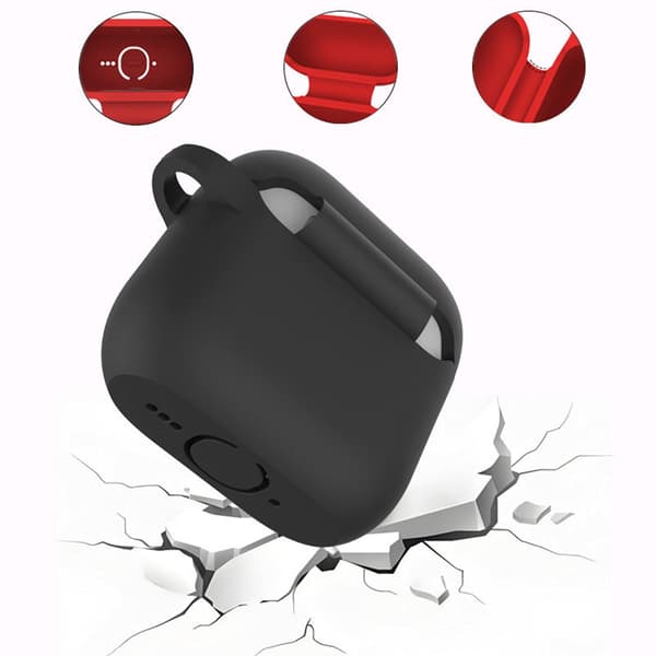 Silicone Protective Case with Hand Strap kompatibelt med AirPods 3rd Gen - Black