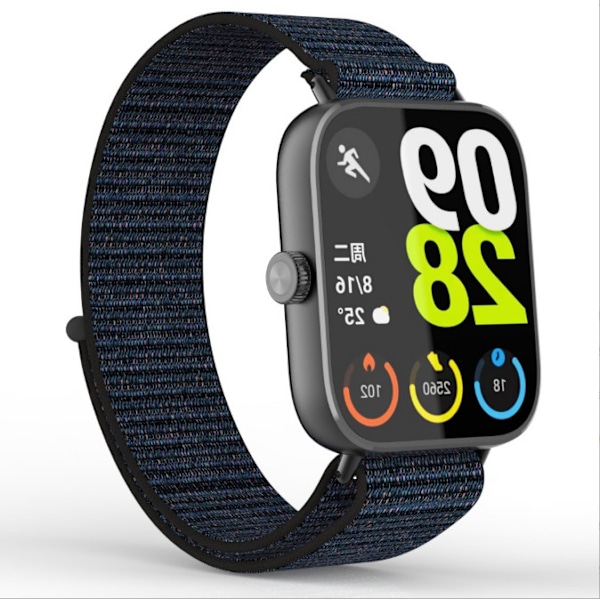 Redmi Watch 5/4 flätad nylonrem Svart