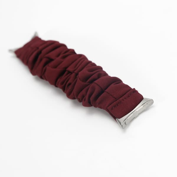 Kompatibel med Google Pixel 2 Smartwatch Armband - Tyg Elastisk Scrunchie Ersättningsarmband för Pixel 2 Red Red