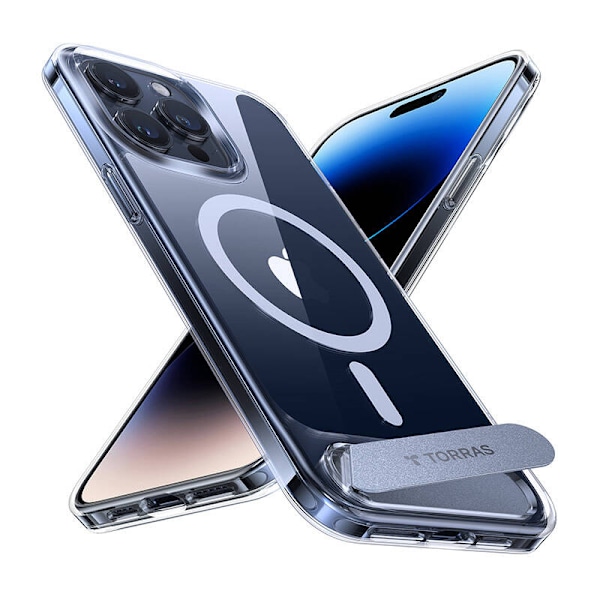 Etui Torras UPRO Pstand till iPhone 15 Pro Max (transparent)