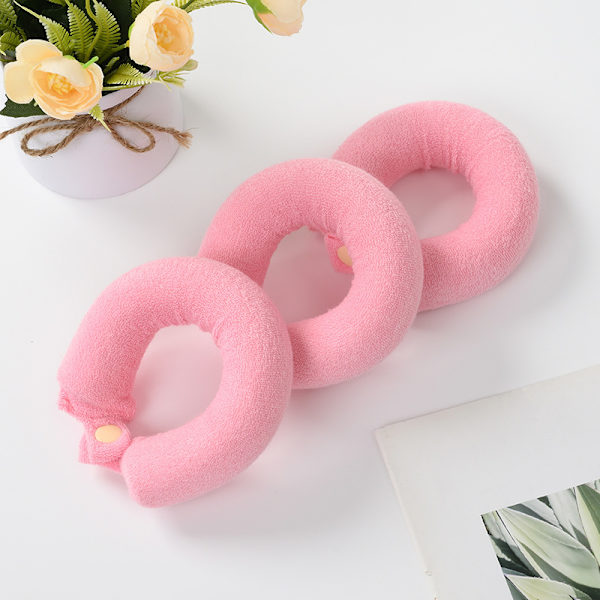 Band för Värmefria Lockar, 3-pack Rosa