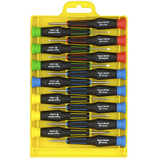 Precision chisel set 15 chisels groove philips/torx/hex