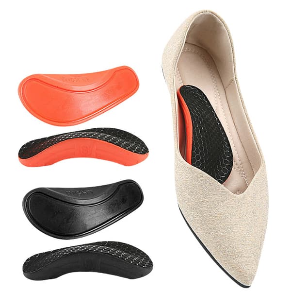 L-formet PU Arch Support indlægssåler til voksne Orange Orange
