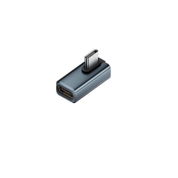 240W 80Gbps USB-C hun til han adapter - ret vinkel (2-pak) - Hurtig opladning og dataoverførsel Grey Grey