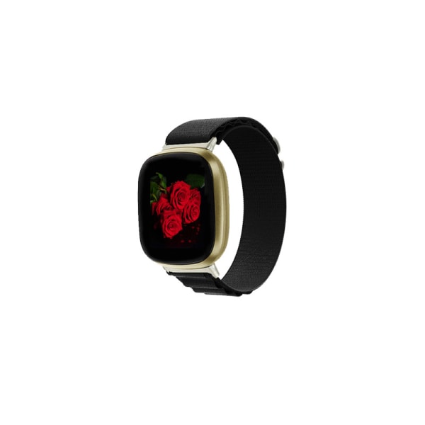 INF Kellon ranneke nylon Fitbit Versa 3 Musta