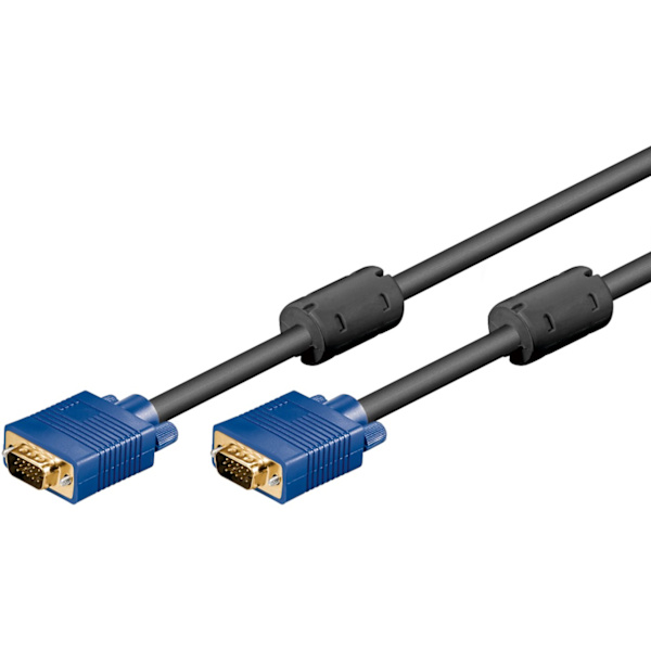Goobay Full HD SVGA-monitorkabel, Guldpläterad
