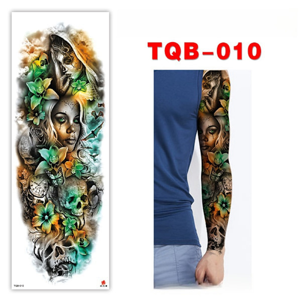 Koko käsivarren väliaikainen tatuointitarra 12