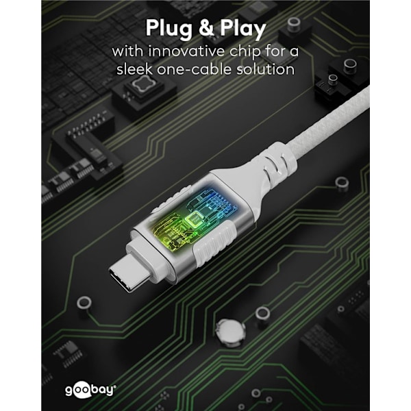 Ethernet-kabel USB-C™ 3.1 til RJ45, Slim, 2 m