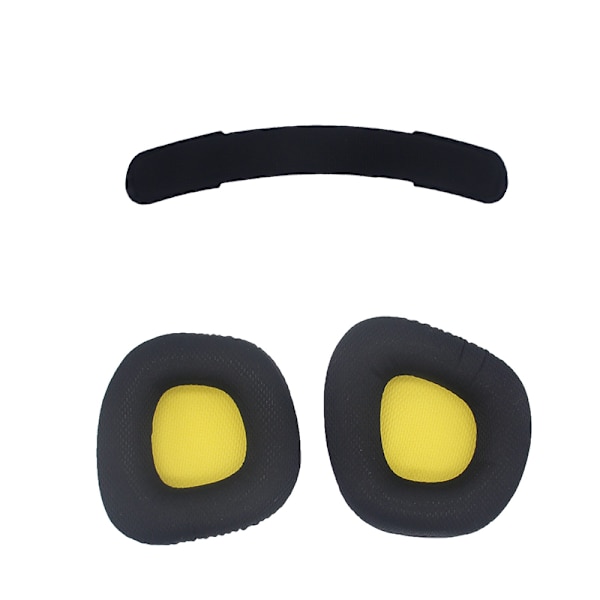 Ersättande Öronkuddar och Huvudband för Corsair Void PRO/VOID ELITE Svart+Gul