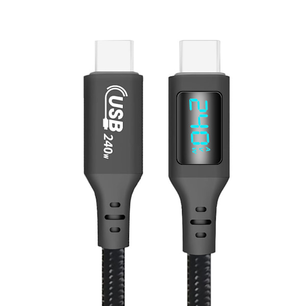 USB-C til USB-C-kabel: 240W, 480 Mbps dataoverførsel 1,5 mio