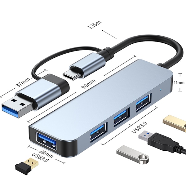Nopea USB 3.0 -keskitin - U+T 2013TU3