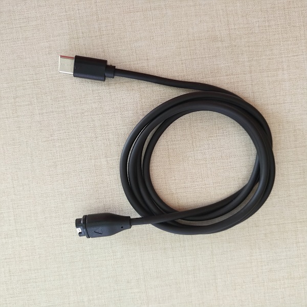 INF USB-C-älykellon latauskaapeli Garmin Fenix 5 / 5X / 5S / 6 / 6X / 6S Musta