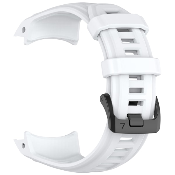 Silikoniranneke Garmin Instinct 3:lle (50 mm) - Valkoinen