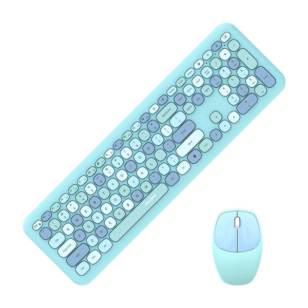 Trådlöst tangentbord + mus set MOFII 666 2.4G (blå)
