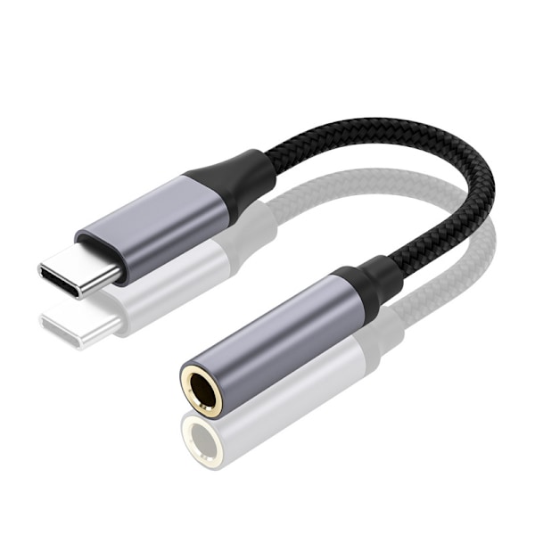 Premium Audio Cable - Grå med lilla accenter
