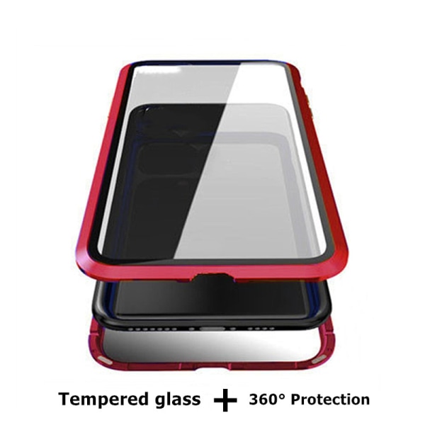 XiaoMi F1-skal dobbeltsidet hærdet glas Rød
