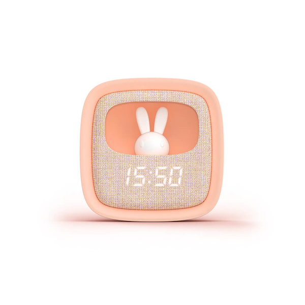 Väckarklocka med Nattlampa  Billy Clock Rosa