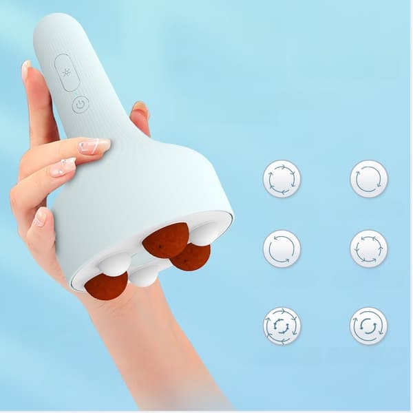 605 Abdominal Massager med 6 tilstande & rødt lys terapi - Sten nål æltning