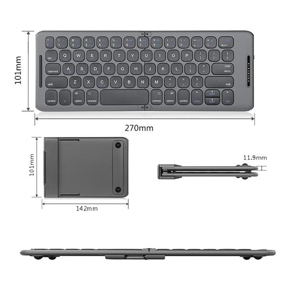 Taitettava Bluetooth-näppäimistö