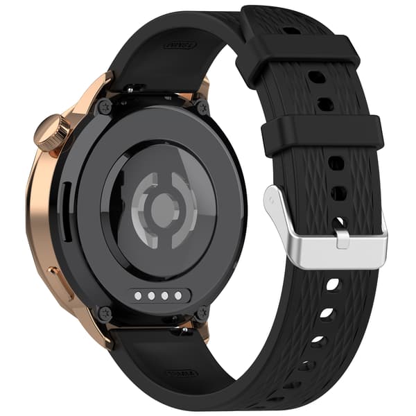Stilfuld silikonerem til OPPO Watch X2 Mini (18mm) Black Black