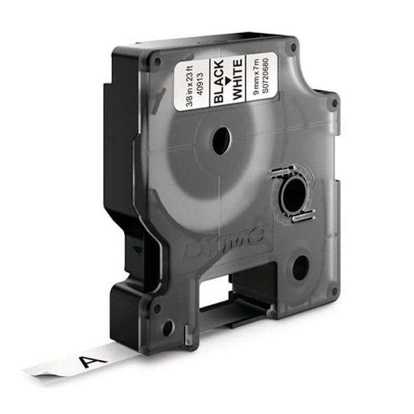 Färgband S0720680 40913 9mm Svart på Vit
