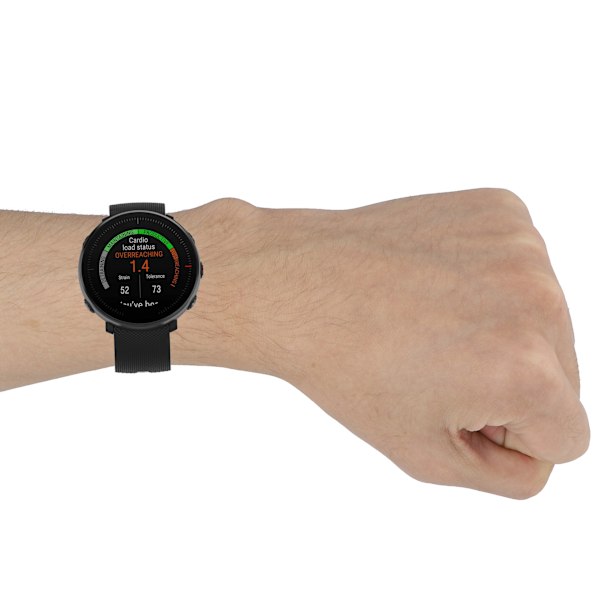 INF Urrem kompatibel med Polar Ignite/Unite Silikone Sort