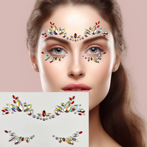 Face Gems Makeup Stickers 6-pack