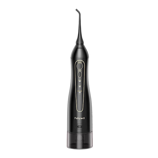 Sonic tandborste med spetssats och vatten fosser FairyWill FW-5020E + FW-E11 (svart)
