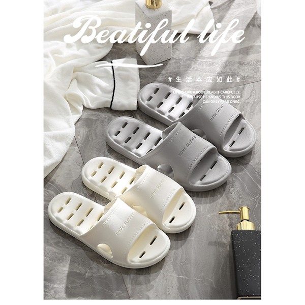 Komfortable EVA Badeslippers Sort 41-42