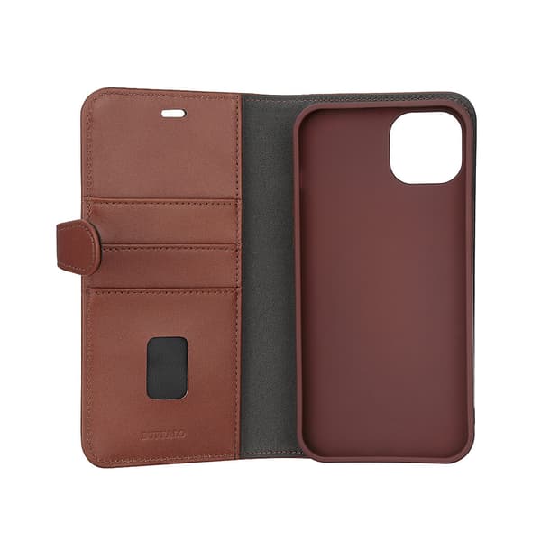 Mobilfodral 2-i-1 3 Kort MagSeries Brun  - iPhone 15 Plus