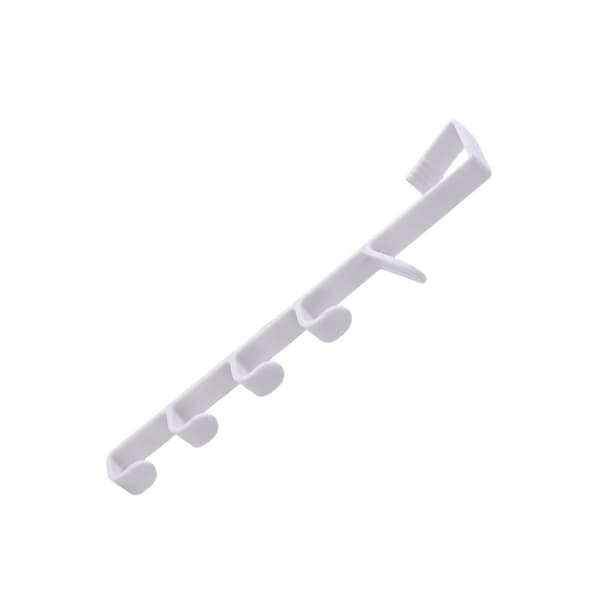2-pack överdörrskrokar, platsbesparande förvaringslösning White White
