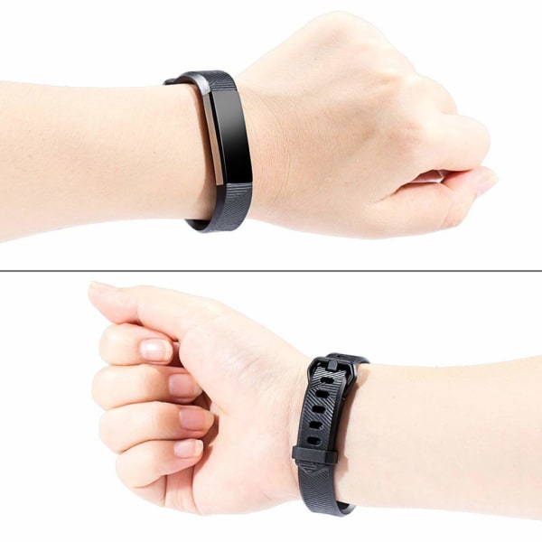 INF Fitbit Alta / HR armband silikon Svart (S)