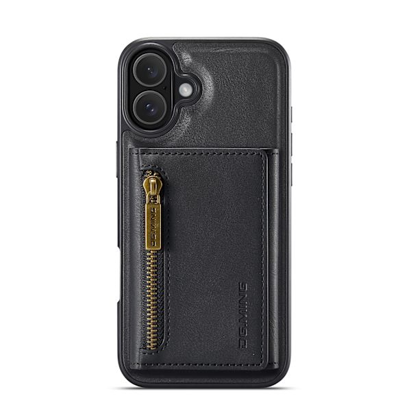 Magnetisk pung-cover til iPhone 16 Plus - Sort
