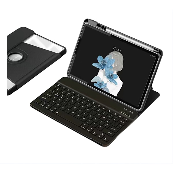 Akrylroterande Bluetooth-tangentbordsfodral för iPad 10.2"