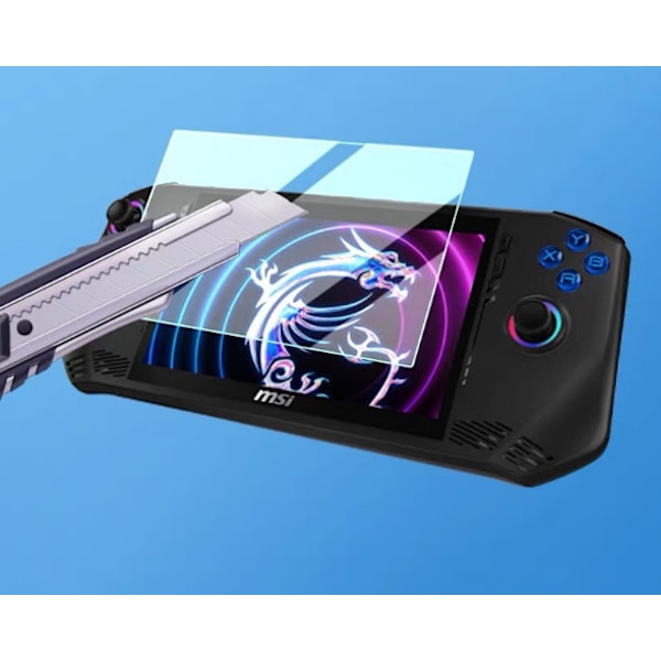2.5D Arc-Edge HD skärmskydd i härdat glas för MSI Claw Gaming Console