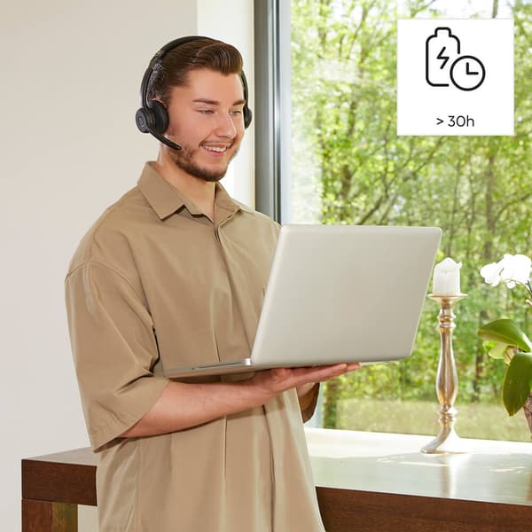 Headset PC Office Stereo On-Ear BT700 Bluetooth Svart