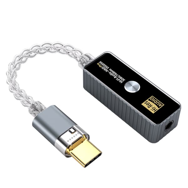 BJ06(HA01) USB-C - 3,5 mm kuulokeadapteri Grey Grey
