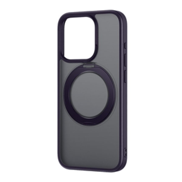 Telefonfodral Baseus SkyRing Magnetic med stativ för iP 14 Pro Max + härdat glas och rengöringskit (lila)