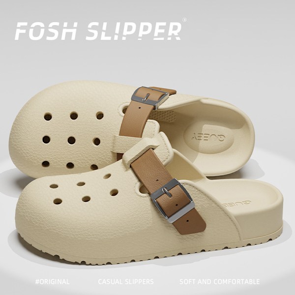 Bekväma och snygga Clog-sandaler C Aprikos