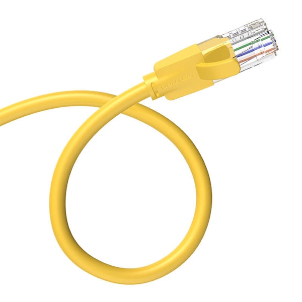 Verkkokaapeli UTP CAT6 Tuuletus IBEYF RJ45 Ethernet 1000Mbps 1m Keltainen