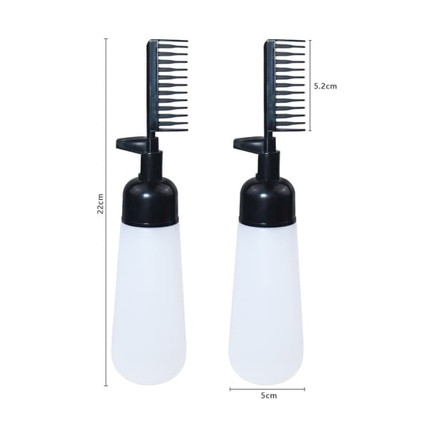 Musta hiusvärisovellin pullolla asteikko, 22cm